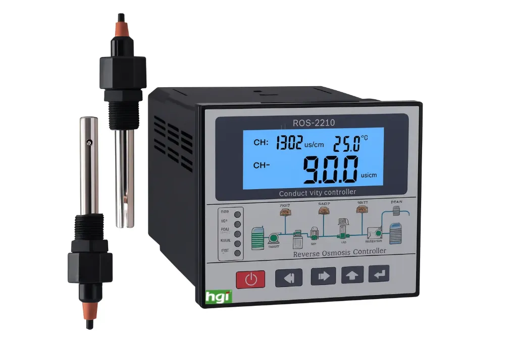 [G-PT-ROS-2210-01] Pengontrol RO Konduktivitas EC TDS Ganda HROS-2210 HGI